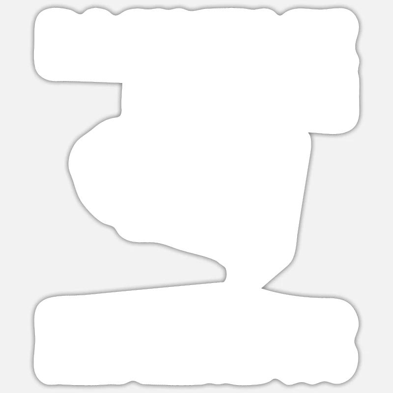 Because Actors Need Heroes Too, Stage Technician - Sticker size S (10 x 10 cm) - white matte