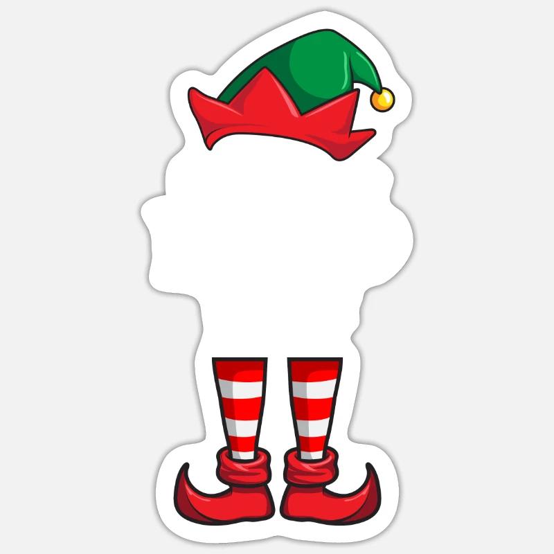 Die Weihnachtsgeschlechts der Geschlechtsfl�ssigke - Sticker Größe S (10 x 10 cm) - Mattweiß