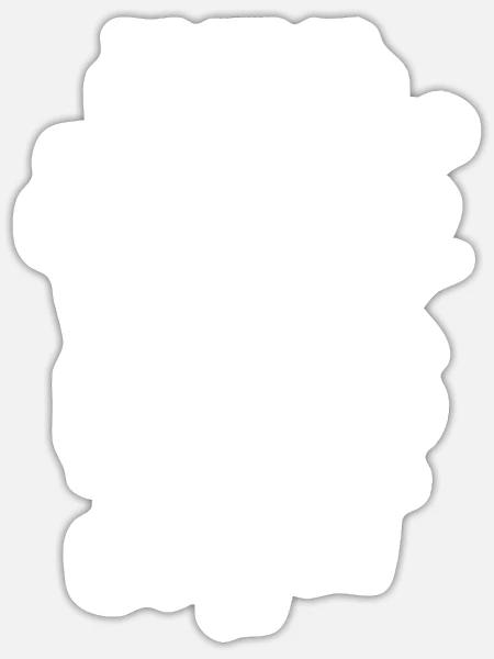 Wir werden alle unwissend geboren, aber man muss hart arbeiten - Sticker Größe S (10 x 10 cm) - Mattweiß