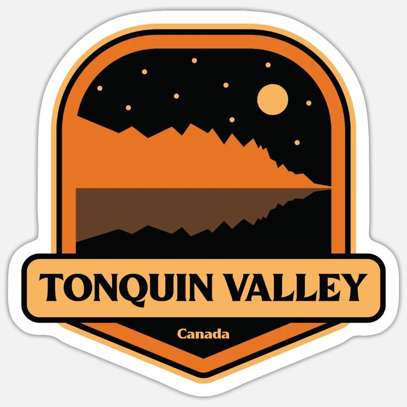 Tonquin Valley - Canada - Sticker size S (10 x 10 cm) - white matte