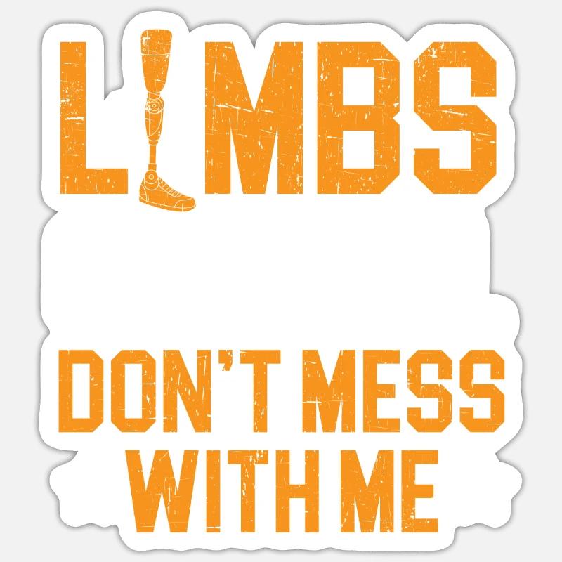 Amputationsrollstuhl Behinderter Amputierter Amputierter - Sticker Größe S (10 x 10 cm) - Mattweiß
