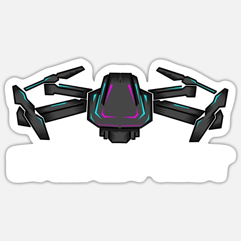 Drone Drone Pilot Drone Operator Quadcopter Sticker size S (10 x 10 cm)