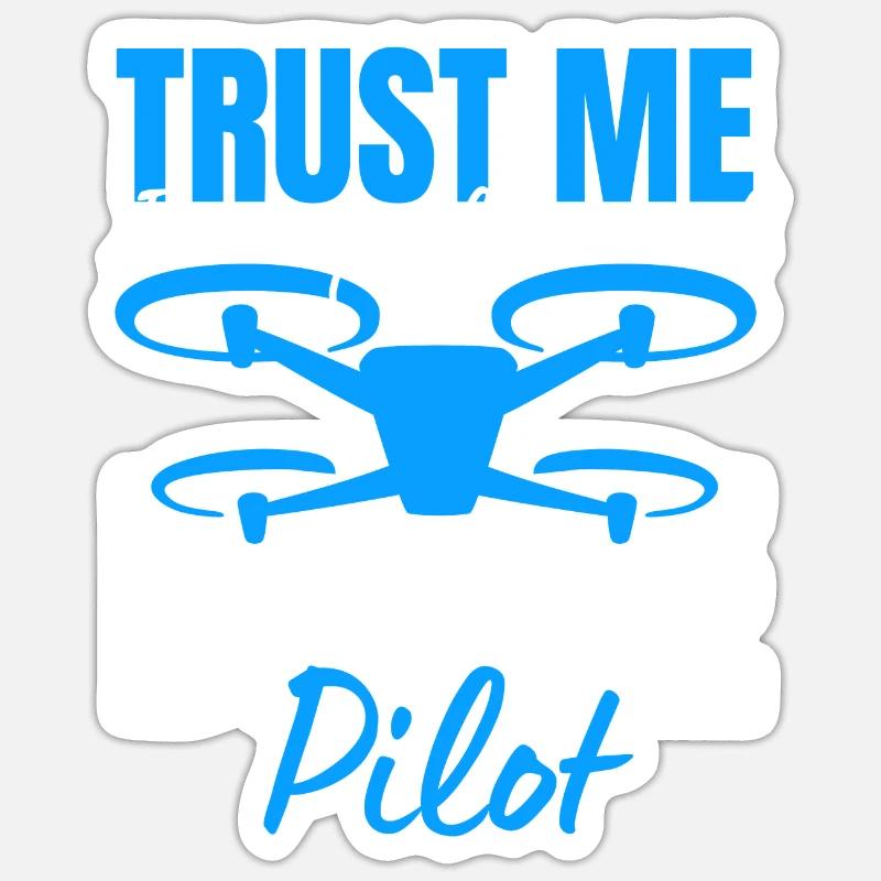 Drone Drone Pilot Drone Operator Quadcopter Sticker size S (10 x 10 cm)