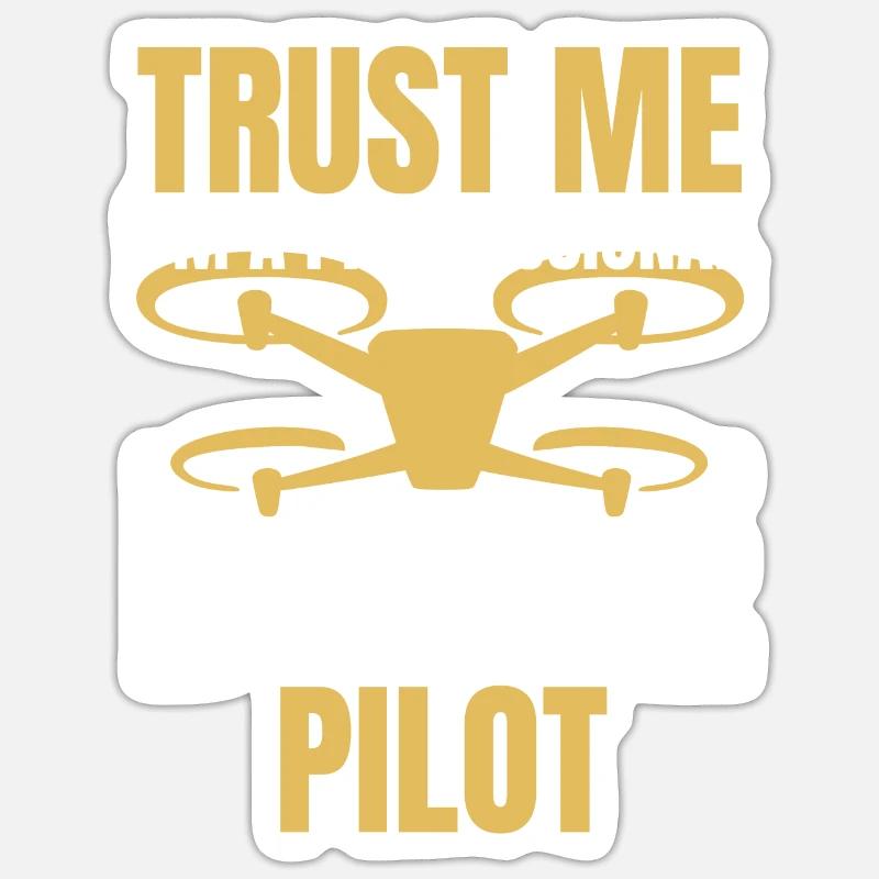 Drone Drone Pilot Drone Operator Quadcopter Sticker size S (10 x 10 cm)