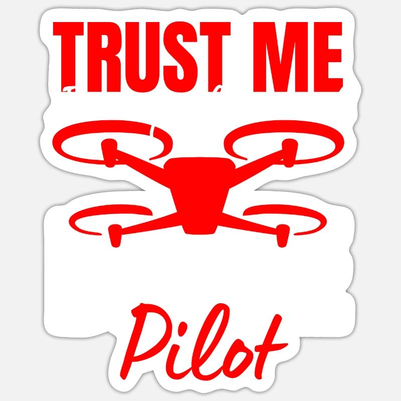 Drone Drone Pilot Drone Operator Quadcopter Sticker size S (10 x 10 cm)