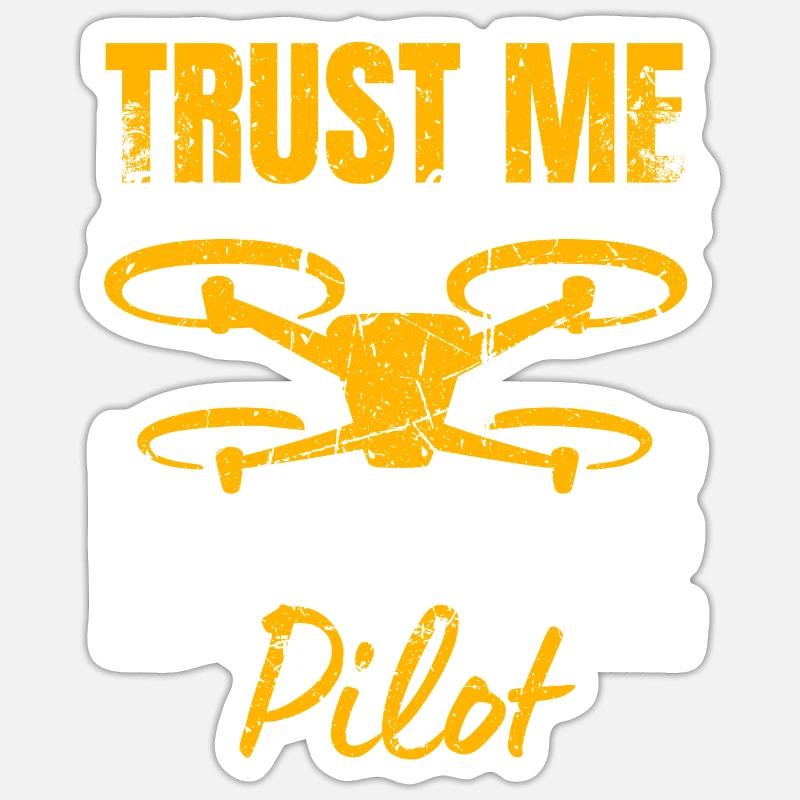 Drone Drone Pilot Drone Operator Quadcopter Sticker size S (10 x 10 cm)