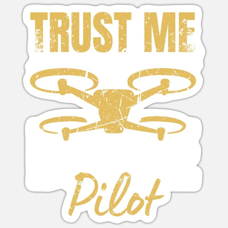 Drone Drone Pilot Drone Operator Quadcopter Sticker size S (10 x 10 cm)