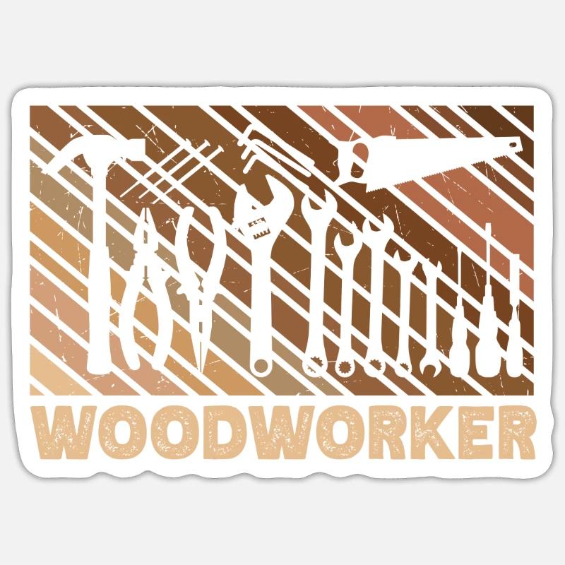 Menuisiers Menuiserie Menuiseries Bûcherons Sticker taille S (10 x 10 cm)