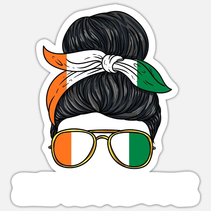 Simbabwe Mädchen Sticker Größe S (10 x 10 cm)