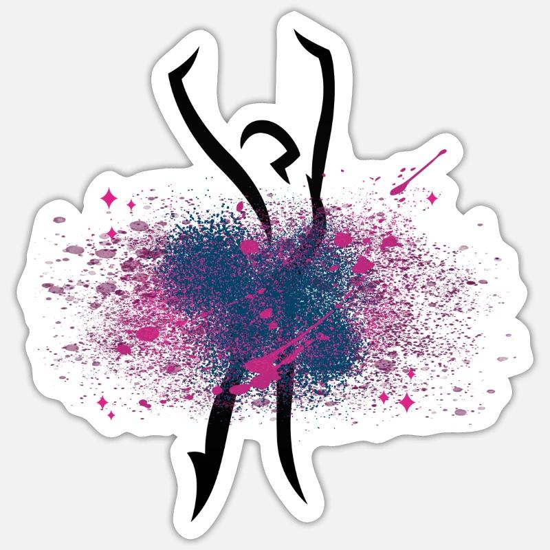 Dancer (2) Sticker size S (10 x 10 cm)