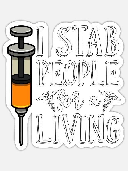 Nephrologie Dialyse Dialysetechniker Geschenk - Sticker Größe S (10 x 10 cm) - Mattweiß