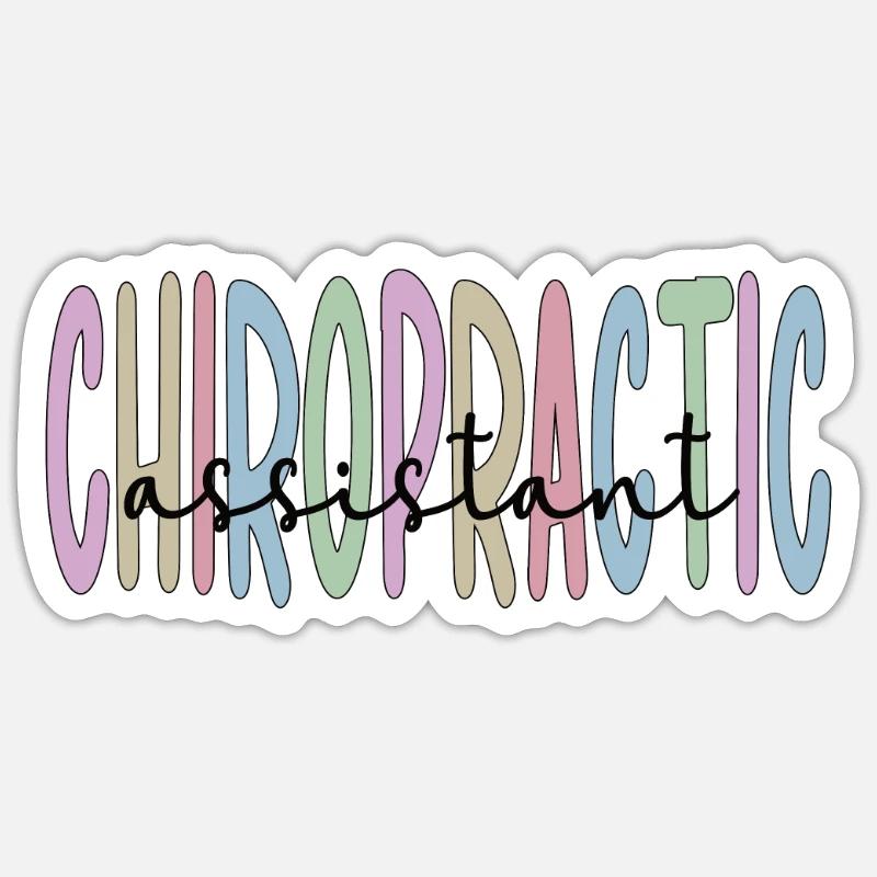 Chiropraktischer Assistent Chiropraktik-Assistent Sticker Größe S (10 x 10 cm)