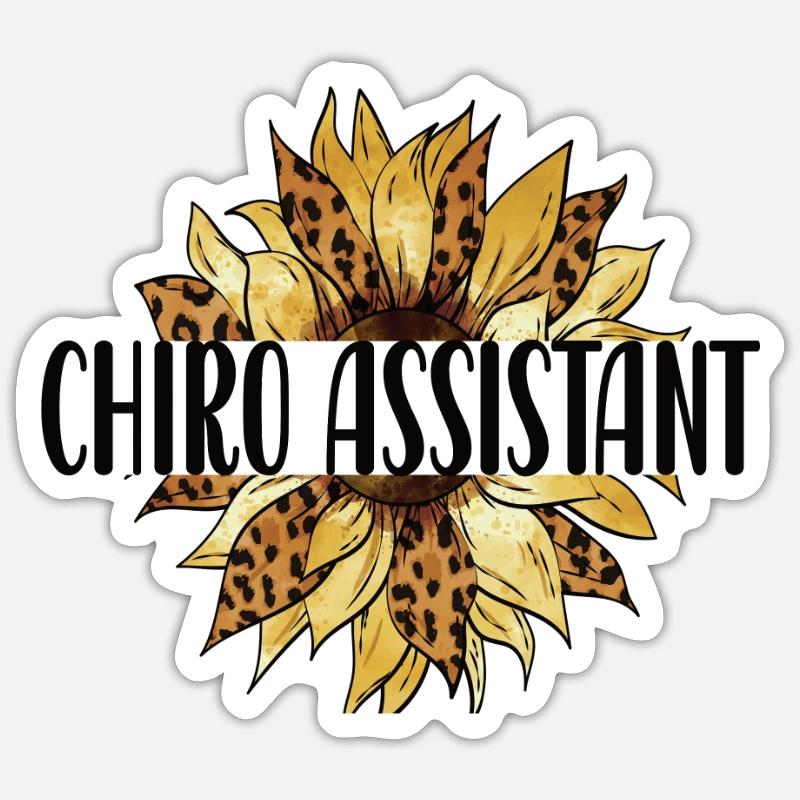 Chiropractic Assistant Chiropractic Assistant - Sticker size S (10 x 10 cm) - white matte