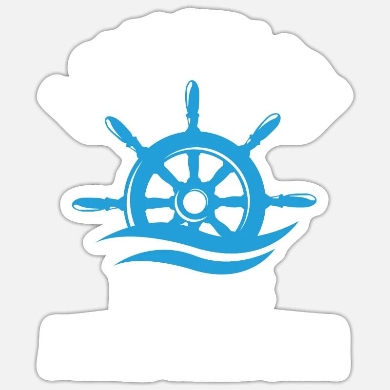 Seglen Segelboot Segler - Sticker Größe S (10 x 10 cm) - Mattweiß