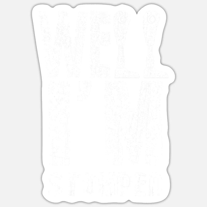 Lustige Sprüche Bein Amputation Operation - Sticker Größe S (10 x 10 cm) - Mattweiß