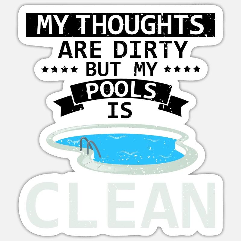 Lifeguard Designs for Pool Technicians Sticker size S (10 x 10 cm)