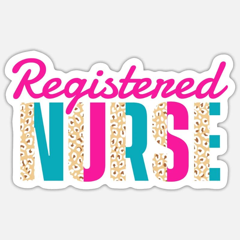 Nurse - Sticker size S (10 x 10 cm) - white matte