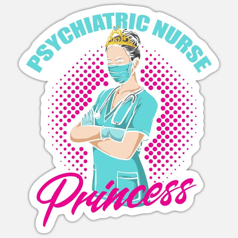 Nurse - Sticker size S (10 x 10 cm) - white matte