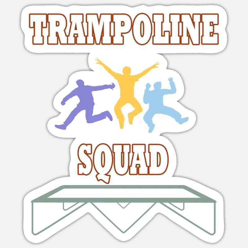 Trampoline Squad Sticker taille S (10 x 10 cm)