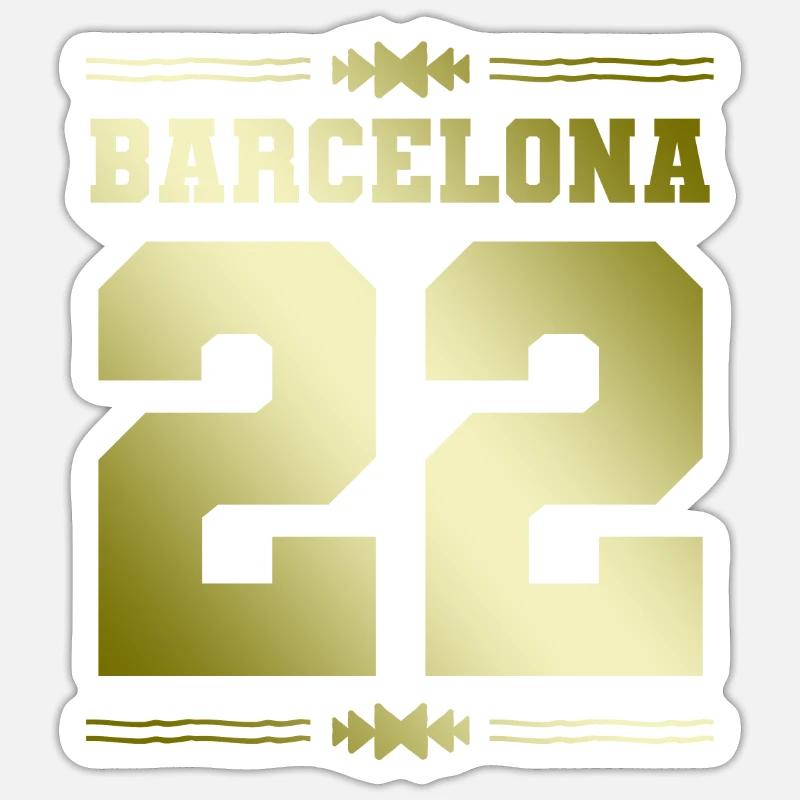 Barcelone 22 Sticker taille S (10 x 10 cm)