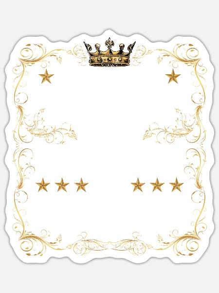 Tankwart seine Majestät Tankstelle - Sticker Größe S (10 x 10 cm) - Mattweiß