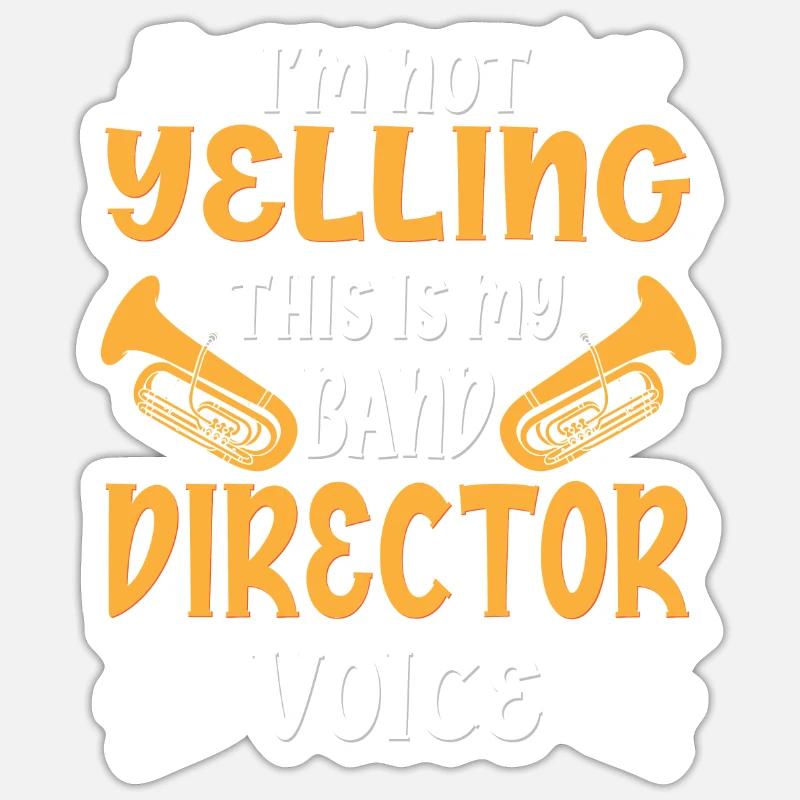 Marching Band Direktor Sticker Größe S (10 x 10 cm)