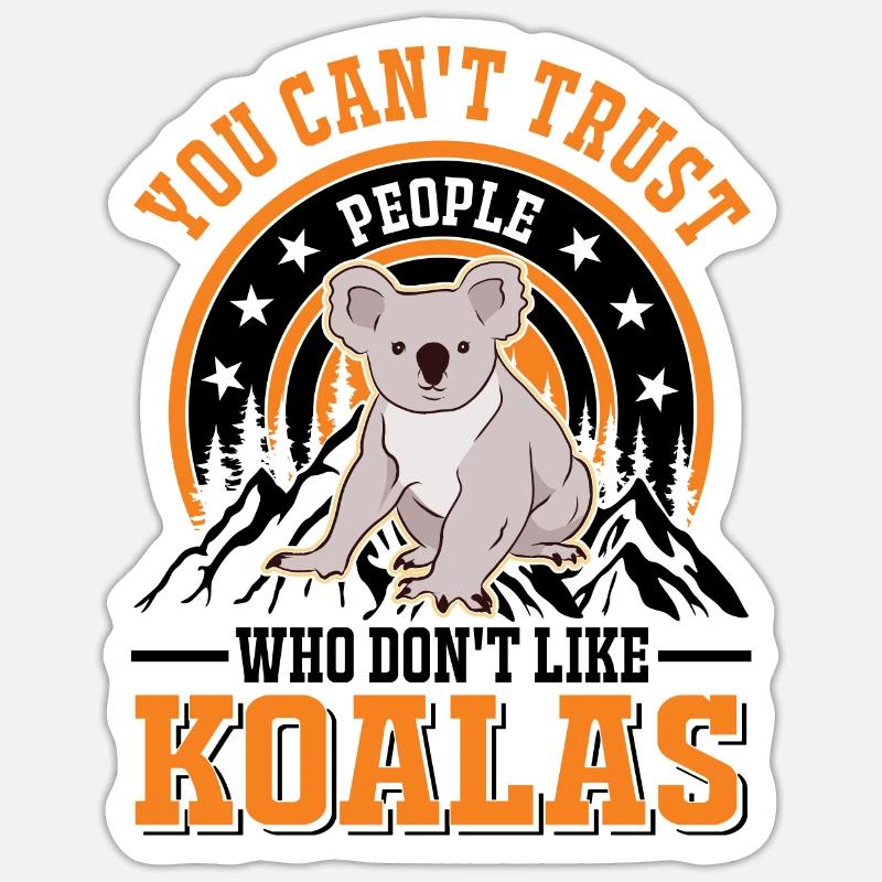 Koala Gift Koala Bear Sticker size S (10 x 10 cm)