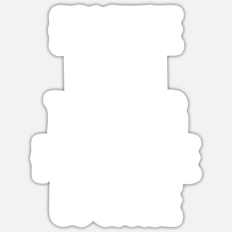 Reactive dog in training Please give us space - - Sticker size S (10 x 10 cm) - white matte