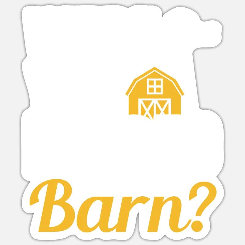 Wurden Sie In Einer Scheune Aufgezogen? Papa Papi Sticker Größe S (10 x 10 cm)