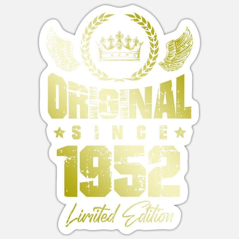 Édition limitée 1952 - Sticker taille S (10 x 10 cm) - blanc mat