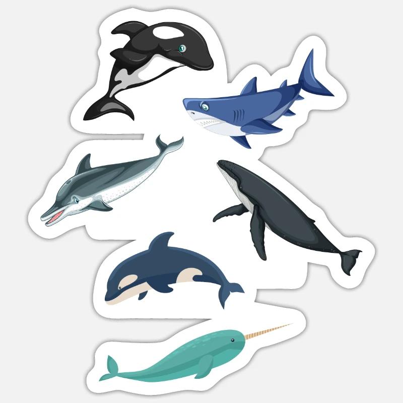 Seakings - Sticker size S (10 x 10 cm) - white matte