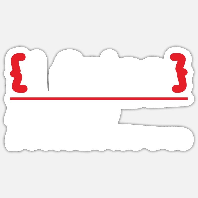 Programmer Programming Software Coding Encoder - Sticker size S (10 x 10 cm) - white matte