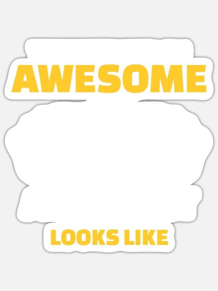 This Is What An Awesome Architect Looks Like - Sticker Größe S (10 x 10 cm) - Mattweiß