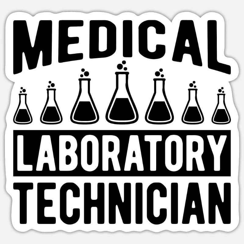 Chemistry Laboratory Technician Science Gift Idea Sticker size S (10 x 10 cm)