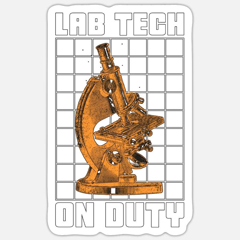 Labortechniker Wissenschaft Lab Tech Geschenk Sticker Größe S (10 x 10 cm)