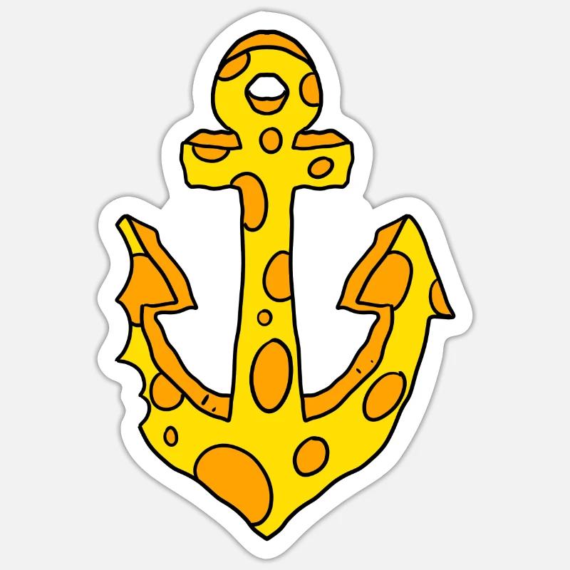 Fromage Anker - Sticker taille S (10 x 10 cm) - blanc mat