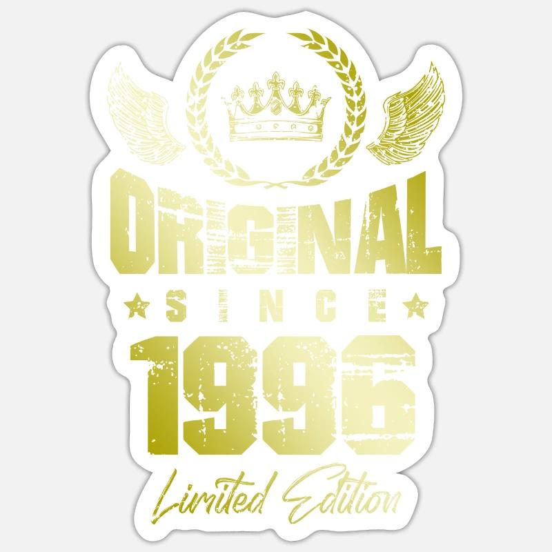 Édition limitée 1996 - Sticker taille S (10 x 10 cm) - blanc mat