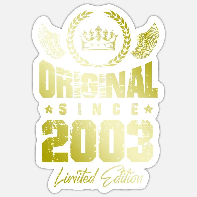 Édition limitée 2003 - Sticker taille S (10 x 10 cm) - blanc mat