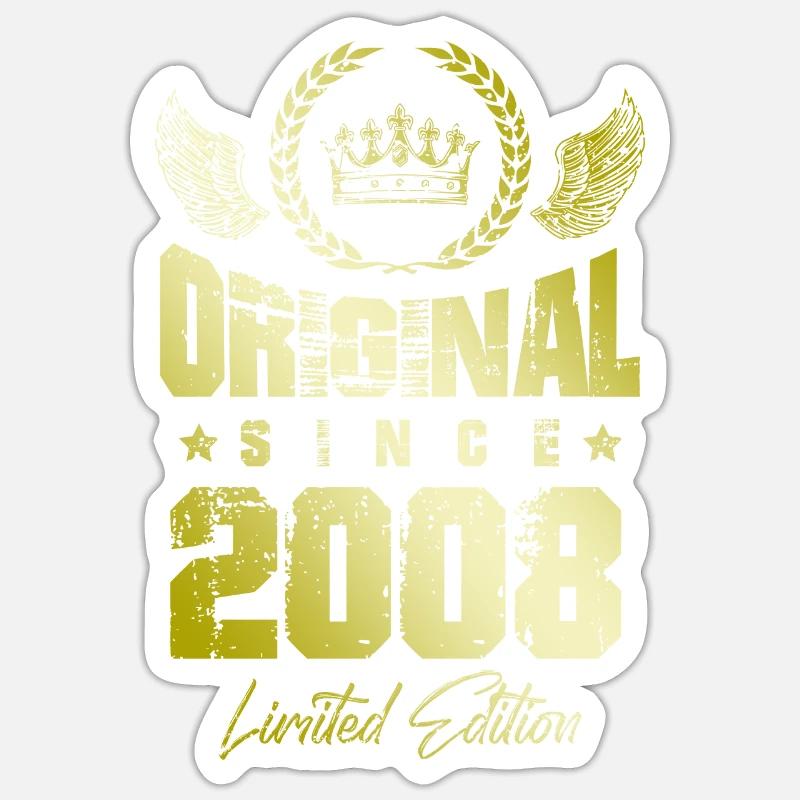 Édition limitée 2008 - Sticker taille S (10 x 10 cm) - blanc mat