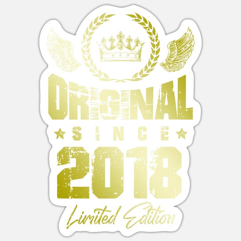 Édition limitée 2018 - Sticker taille S (10 x 10 cm) - blanc mat
