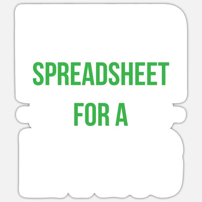 I Create Professional Spreadsheets Spreadsheets Sticker size S (10 x 10 cm)