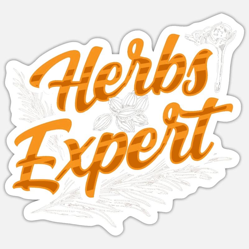 Herb Expert Herb Herb Garden - Sticker size S (10 x 10 cm) - white matte
