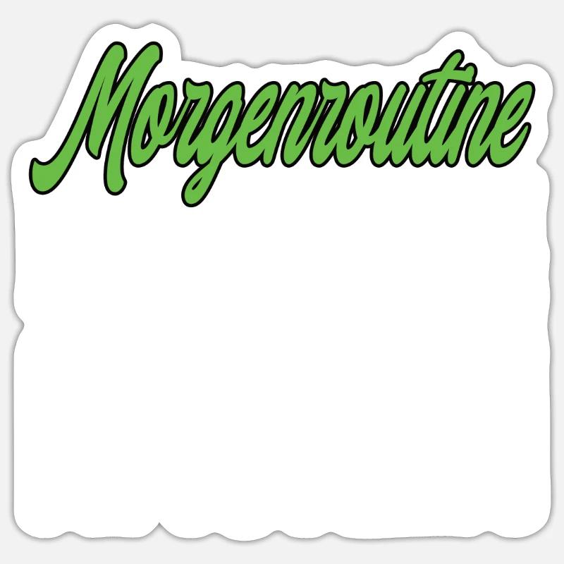 Kaffee Zigarette Kacken - Lustiger Spruch Sticker Größe S (10 x 10 cm)