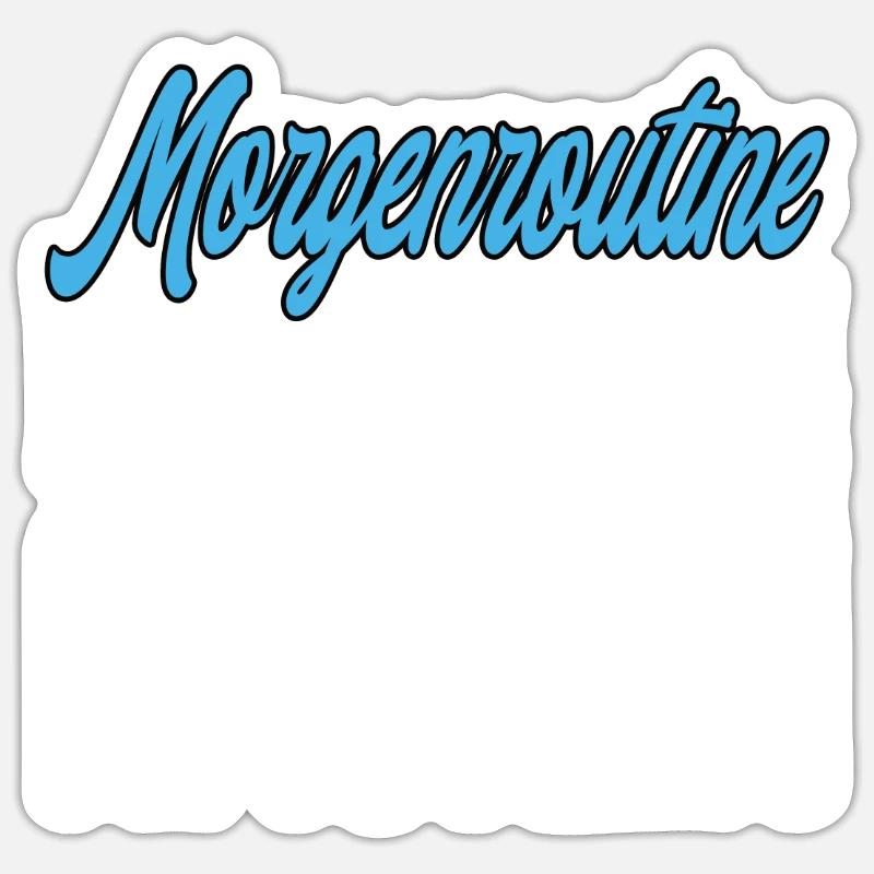 Kaffee Zigarette Kacken - Lustiger Spruch Sticker Größe S (10 x 10 cm)