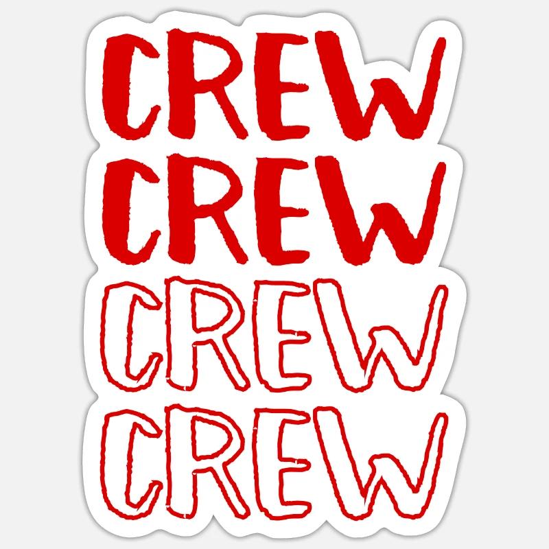 Crew Sticker size S (10 x 10 cm)