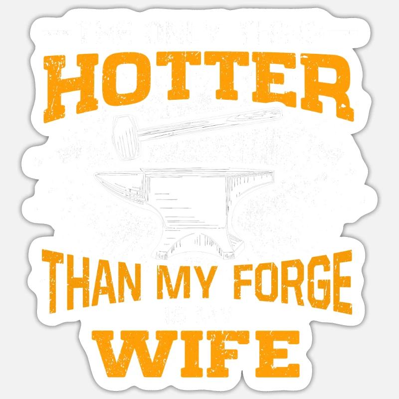 Drôles d’artisans dictons maréchal-ferrant forgeron forge Sticker taille S (10 x 10 cm)