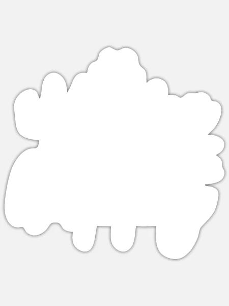 Mein Hund macht mich glücklich - Sticker Größe S (10 x 10 cm) - Mattweiß
