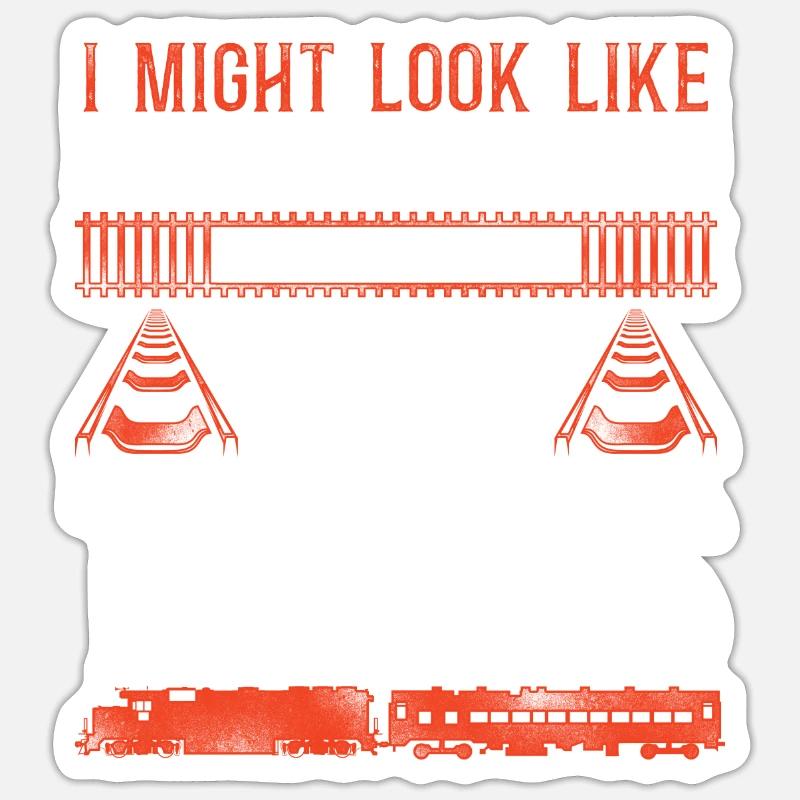 Freight Diesel Train Driver Sticker size S (10 x 10 cm)