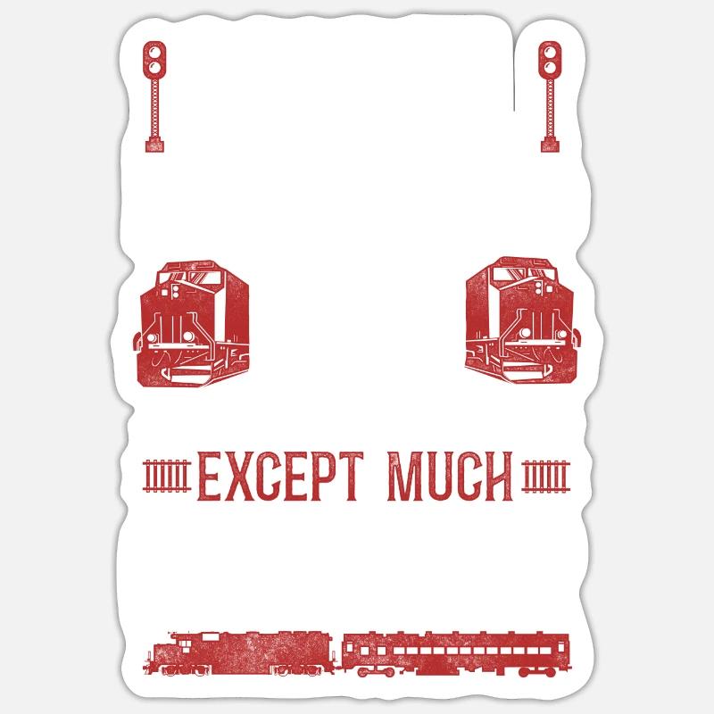 Freight Diesel Train Driver Sticker size S (10 x 10 cm)