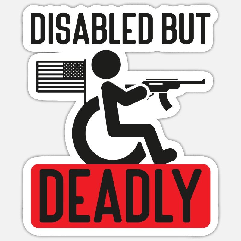 2nd Amendment Gun Lover Pro Gun Control Sticker size S (10 x 10 cm)